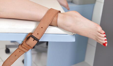 Sexy girls Kayla Green and Misha Cross in uniform enjoy a lesbian foreplay 